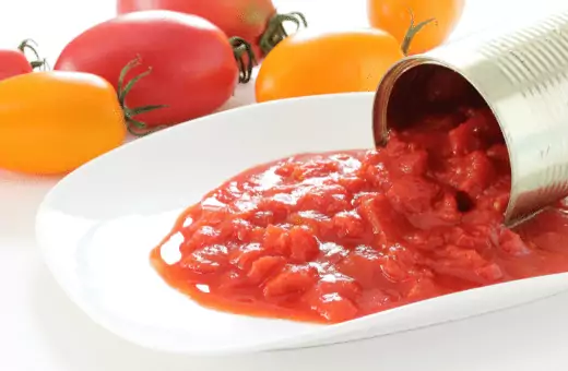 canned crushed tomatoes are tomatoes that have been crushed or pressed, and they work great as a substitute for stewed tomatoes. 