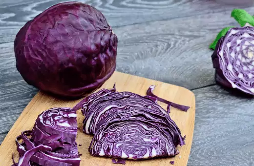 red cabbage is a great substitution for napa cabbage in slaws and salads. It also works well in stir-fries, where its slight bitterness provides a nice contrast to the other flavors in the dish. 