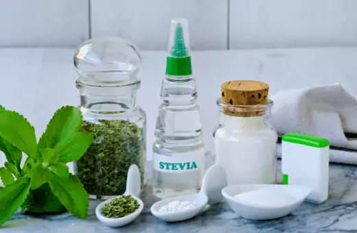 evaporated can juice may substitute with stevia.