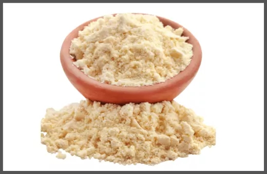 gram flour is a popular alternative for soy flour.