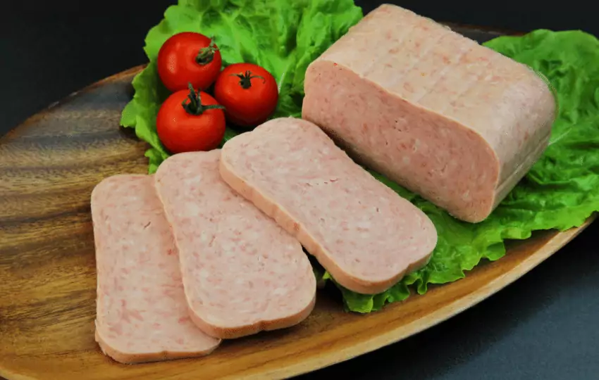 Spam is a canned meat product made from ham, pork, and beef.