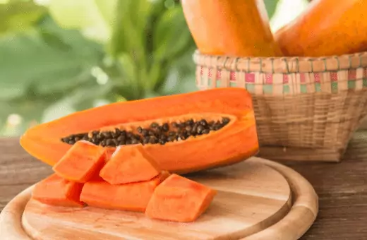 papaya pulp is a natural substitute for meat tenderizer