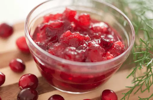 cranberry sauce has a tart tangy flavor that can add zing to any dish and it is a popular substitute for lingonberry jam