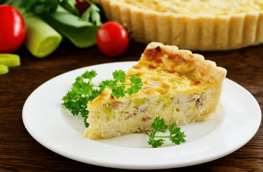 quiche is a popular french dish