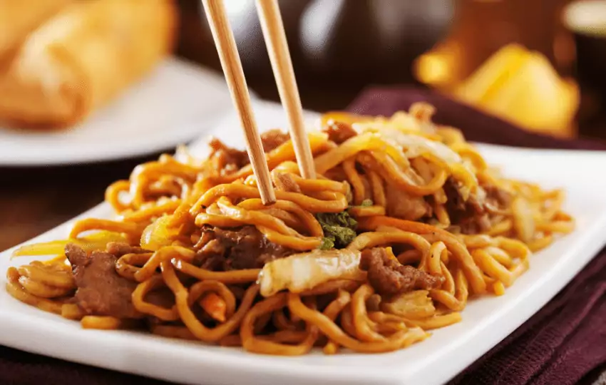 Lo mein noodles are a kind of chinese egg noodle dish