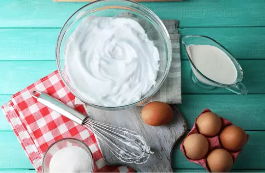 if you want to use an egg for vegan cottage cheese substitute you need to whisk the egg white till it gets foamy