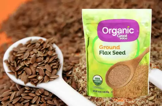 you can substitute ground flaxseeds for wheat starch