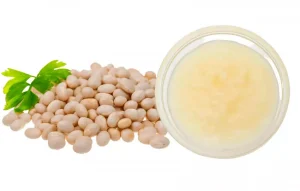 sweet white bean paste is a smooth sweet paste made from cooked white beans called Navy beans
