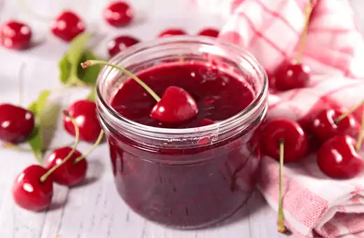cherry jam can be substituted for cherry liqueur in dessert recipes