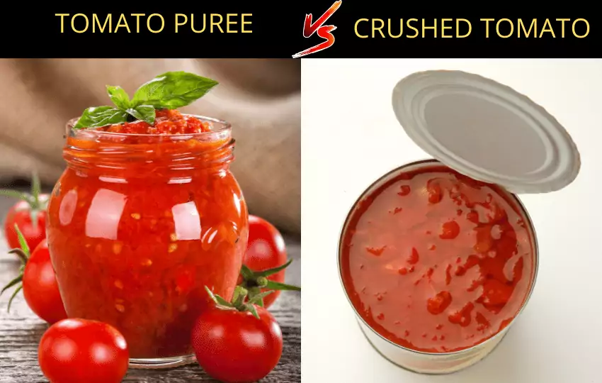 tomato puree vs crushed tomato