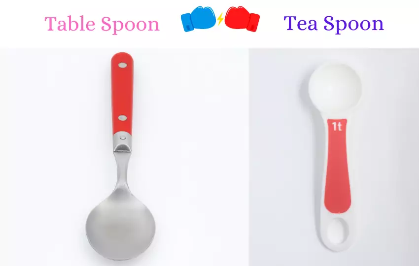 tablespoon vs teaspoon