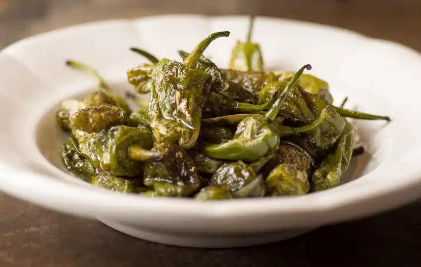 padron peppers are small green peppers that are usually mild in flavor