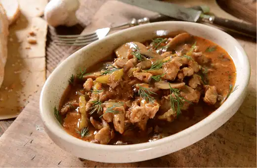beef stroganoff is a flavorful and comforting dish