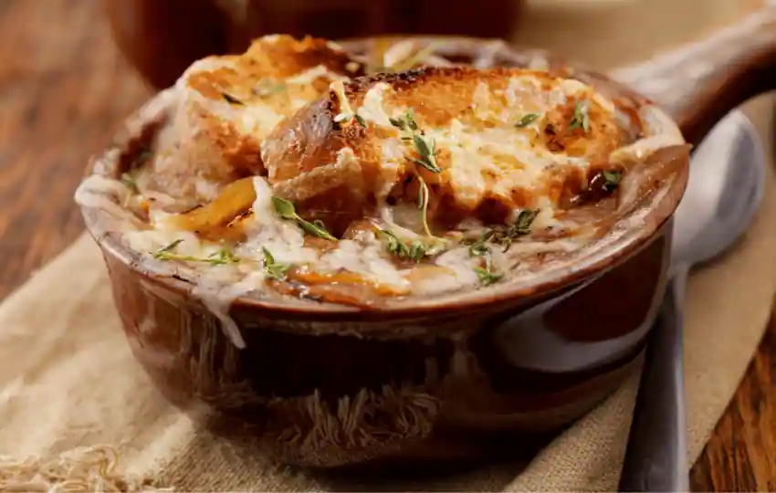 condensed French onion soup is an intensely flavored and aromatic soup