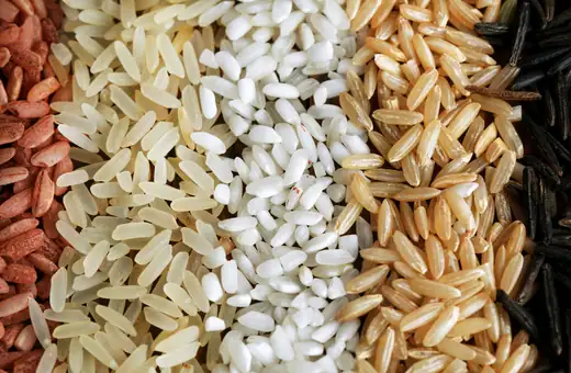 different size of rice