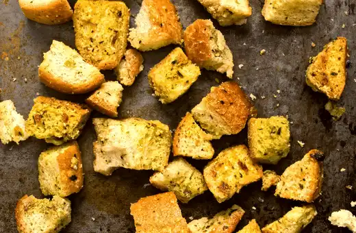 Croutons Make a Great Substitute for Garlic Bread