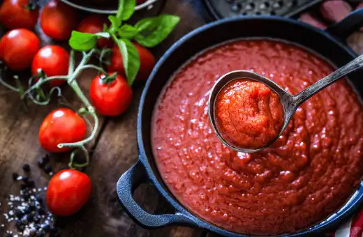tomato sauce is an excellent substitute for crushed tomatoes