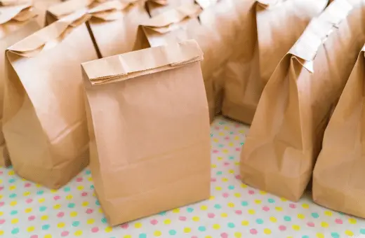 brown paper bags are an excellent alternative to waxed paper