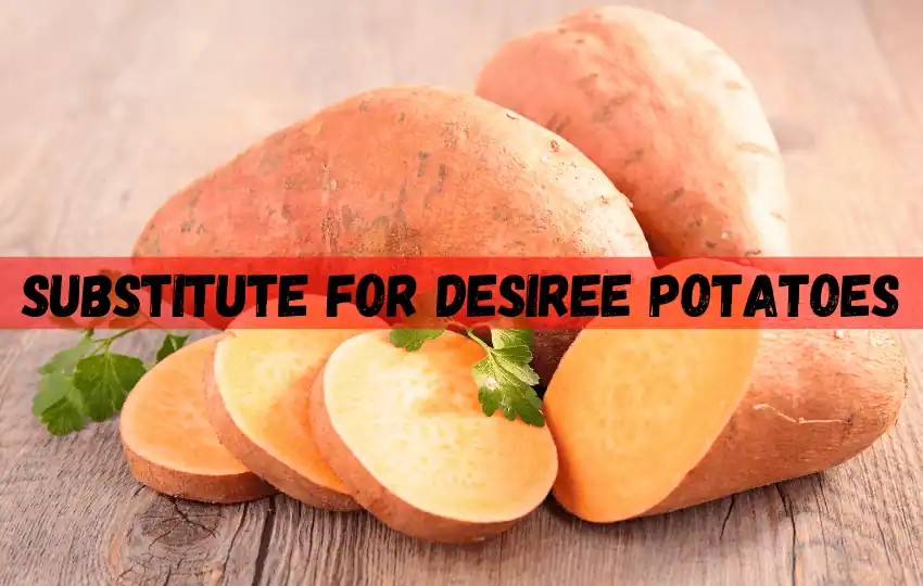desiree potatoes are a red skinned oval shaped potato with shallow eyes and yellowish flesh