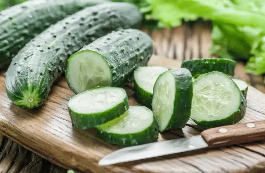 cucumber is excellent zucchini substitute